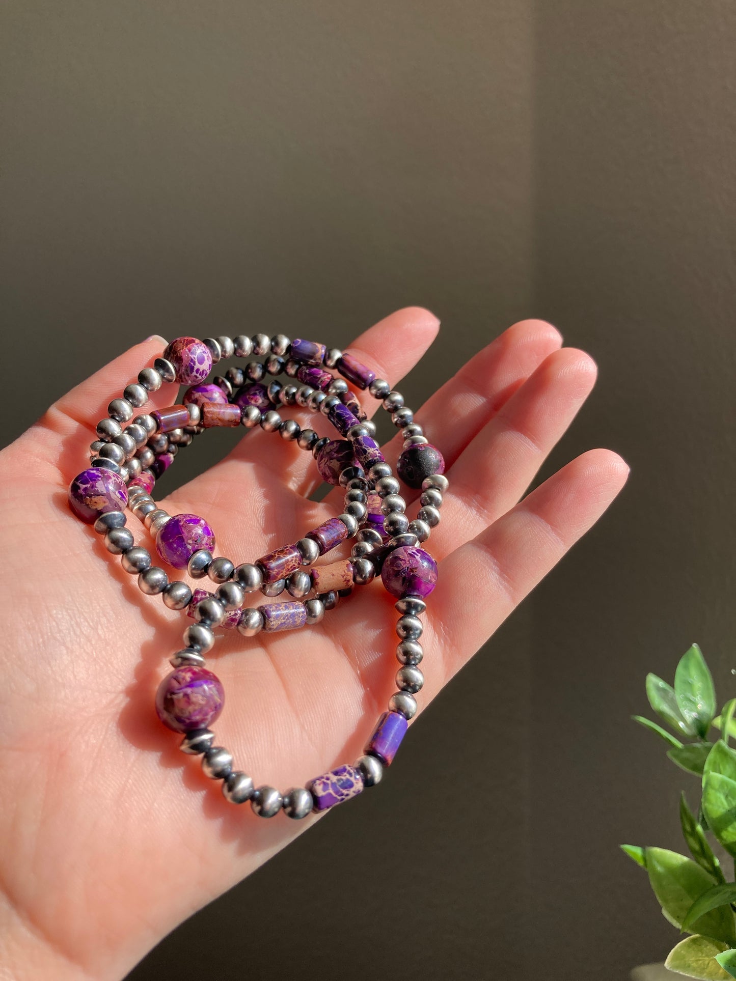Purple Imperial Jasper Necklace