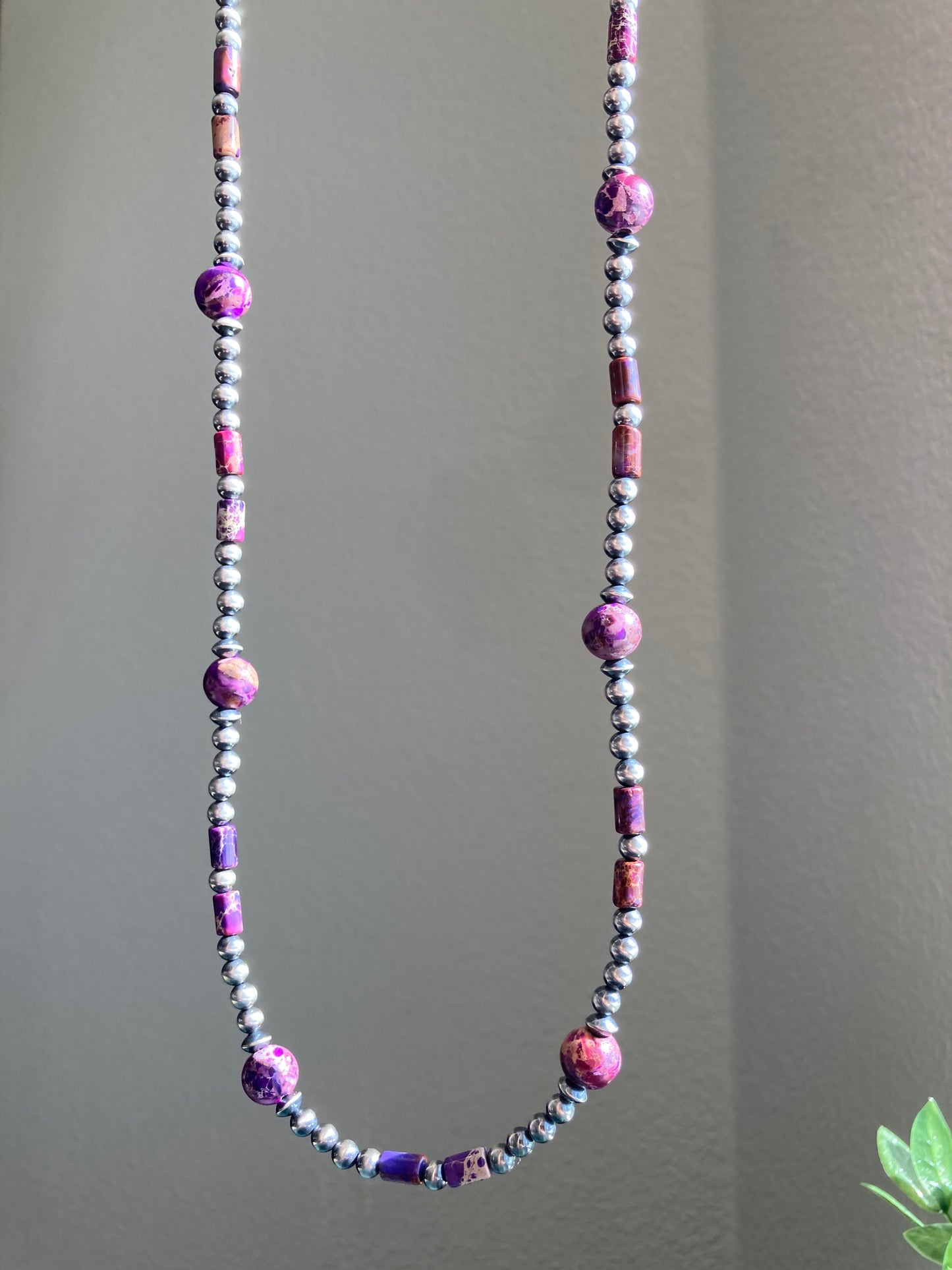 Purple Imperial Jasper Necklace