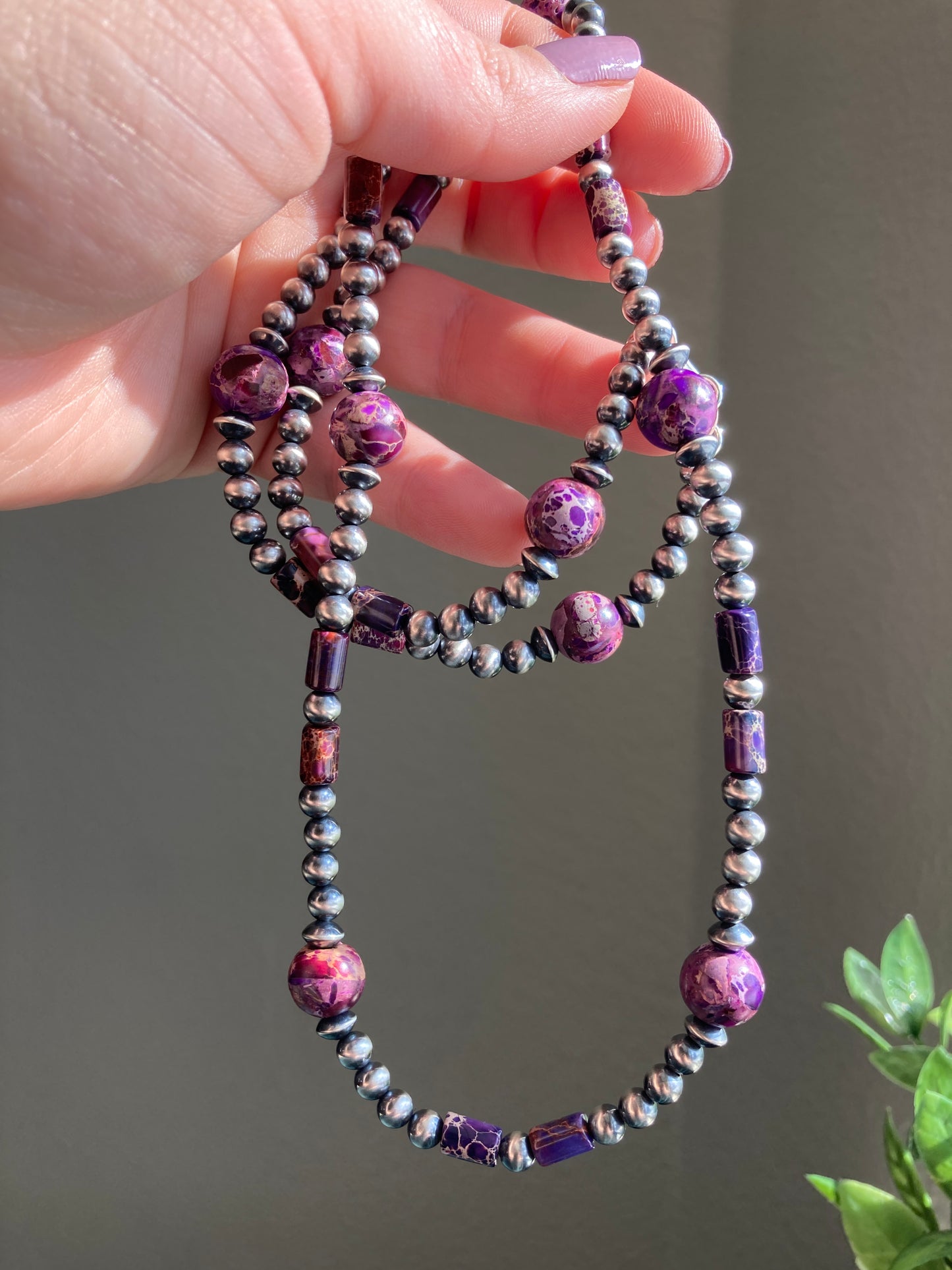 Purple Imperial Jasper Necklace