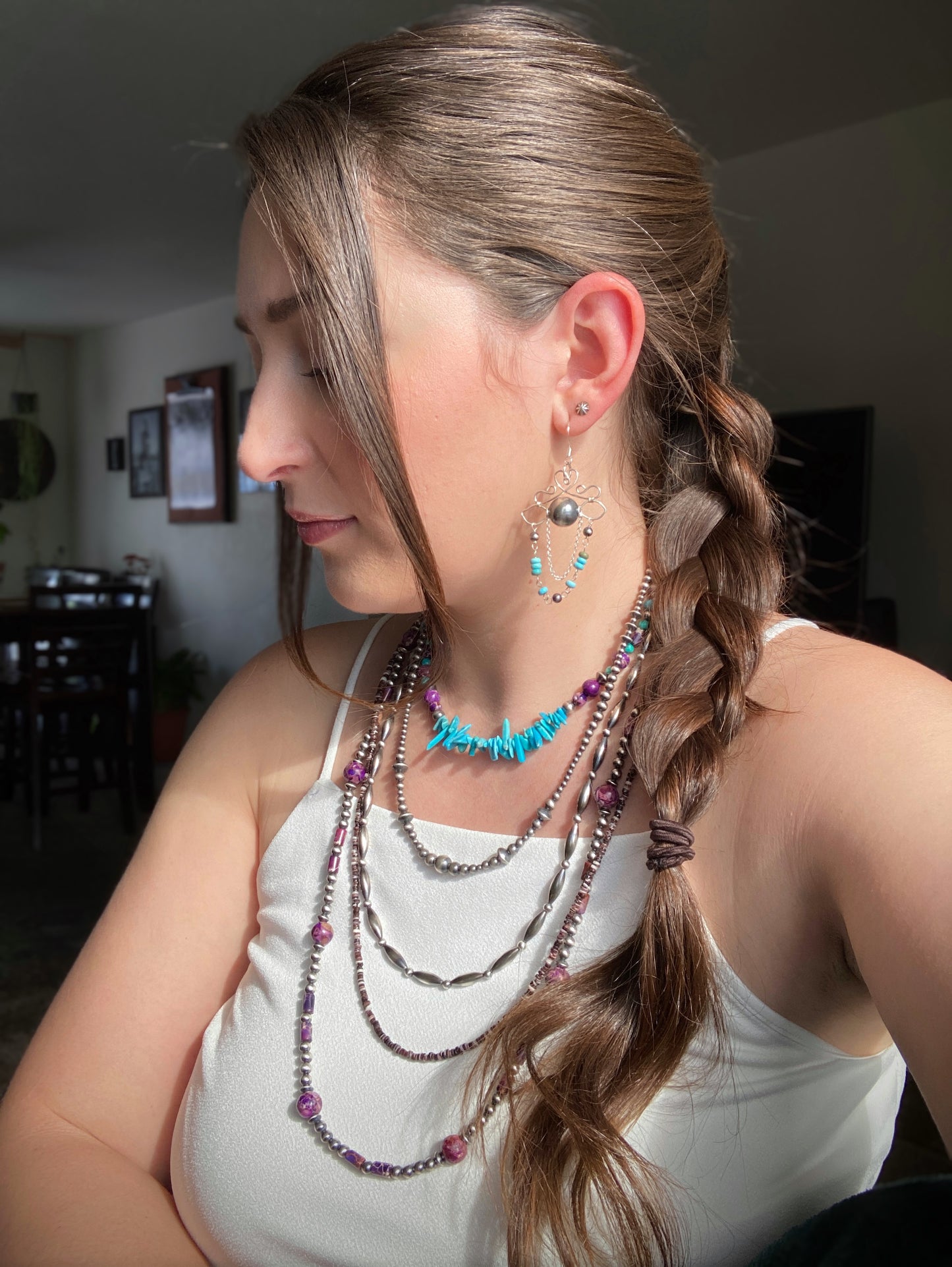 Purple Imperial Jasper Necklace