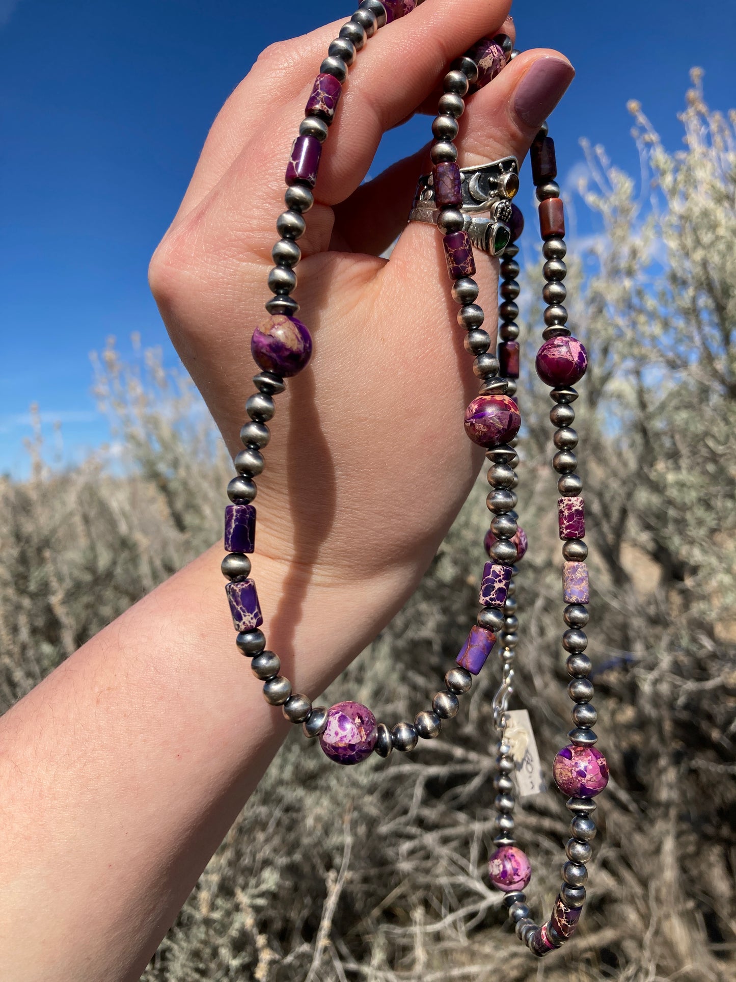 Purple Imperial Jasper Necklace