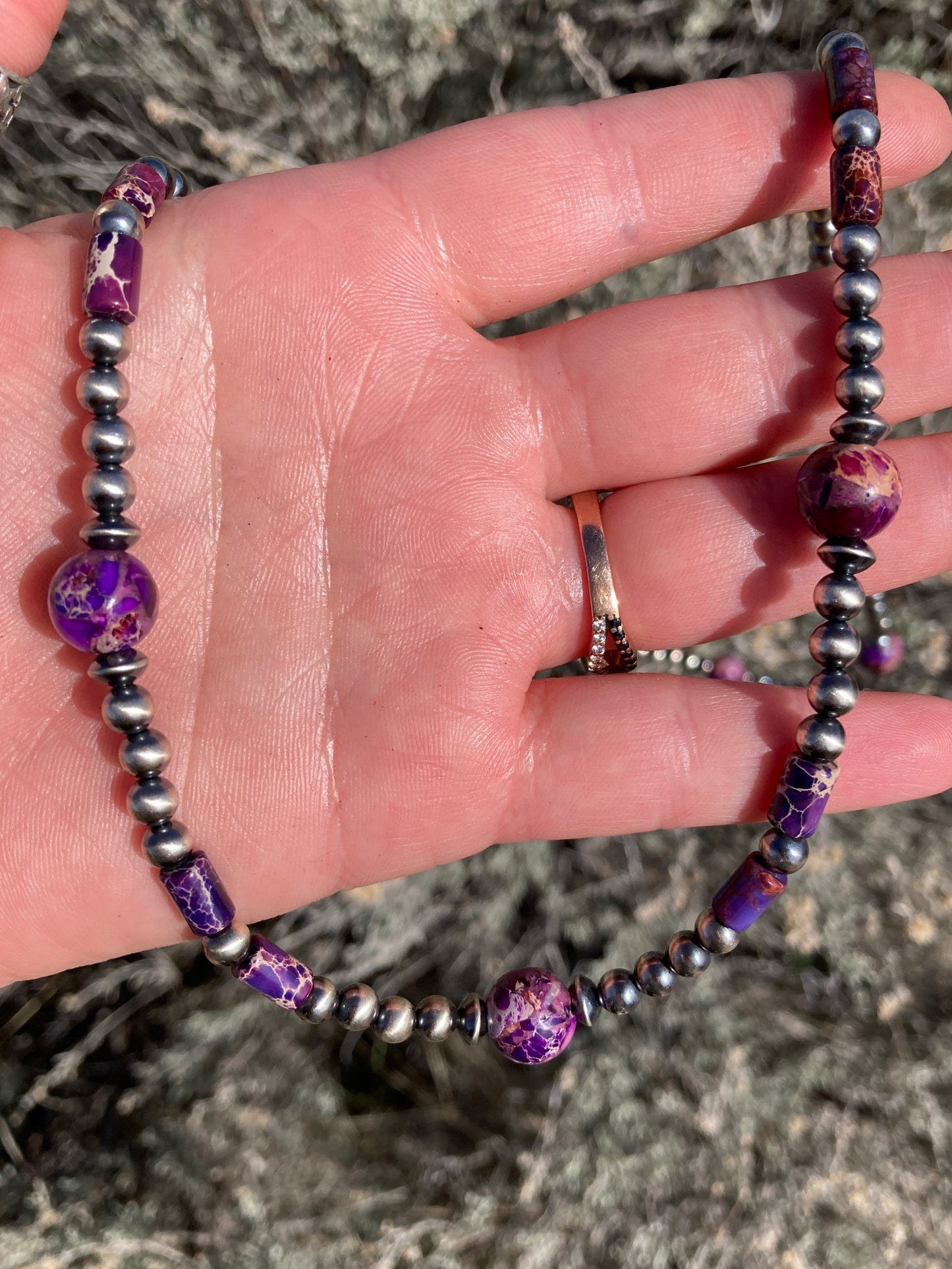 Purple Imperial Jasper Necklace