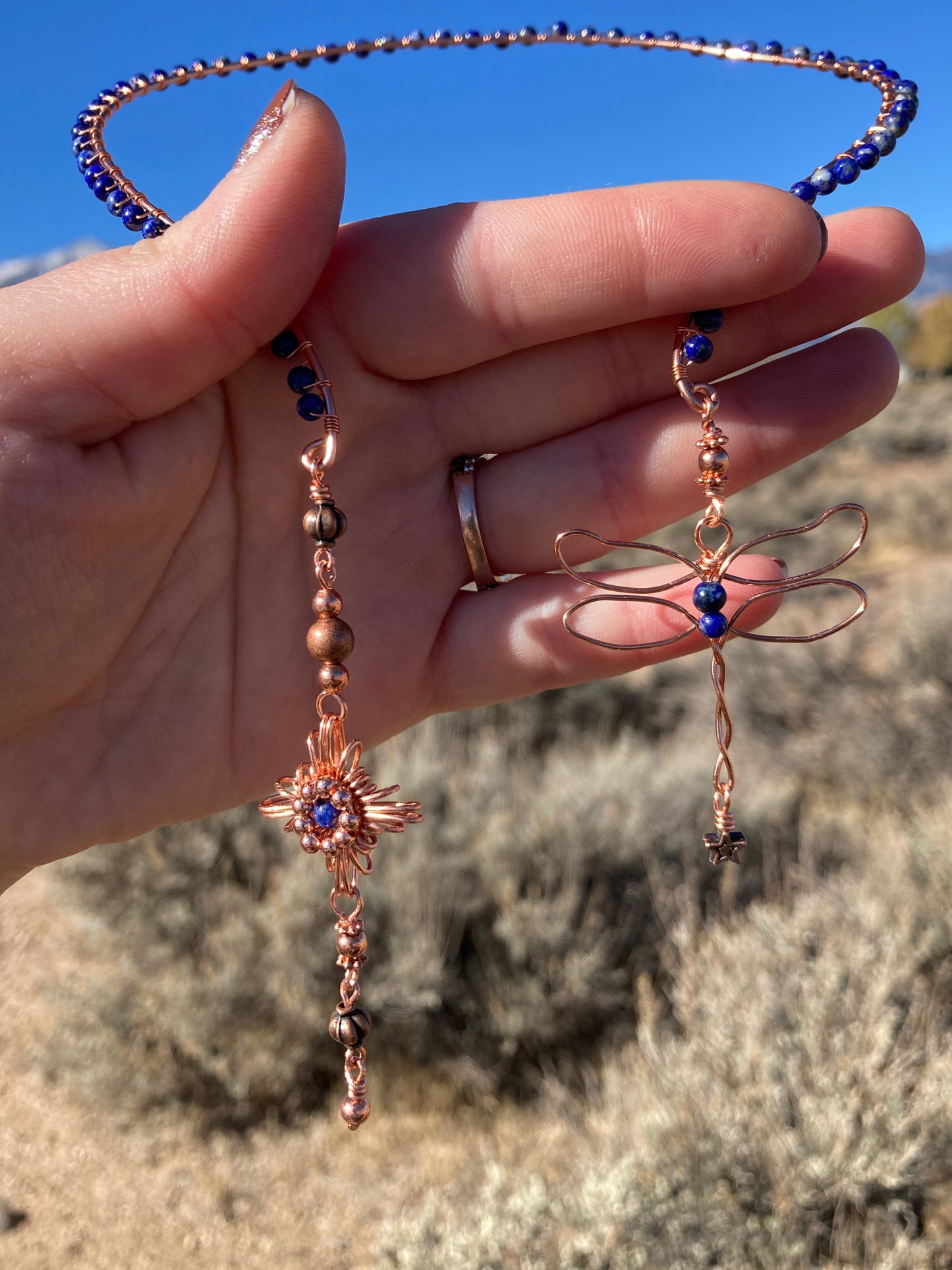 Copper Dragonfly Choker