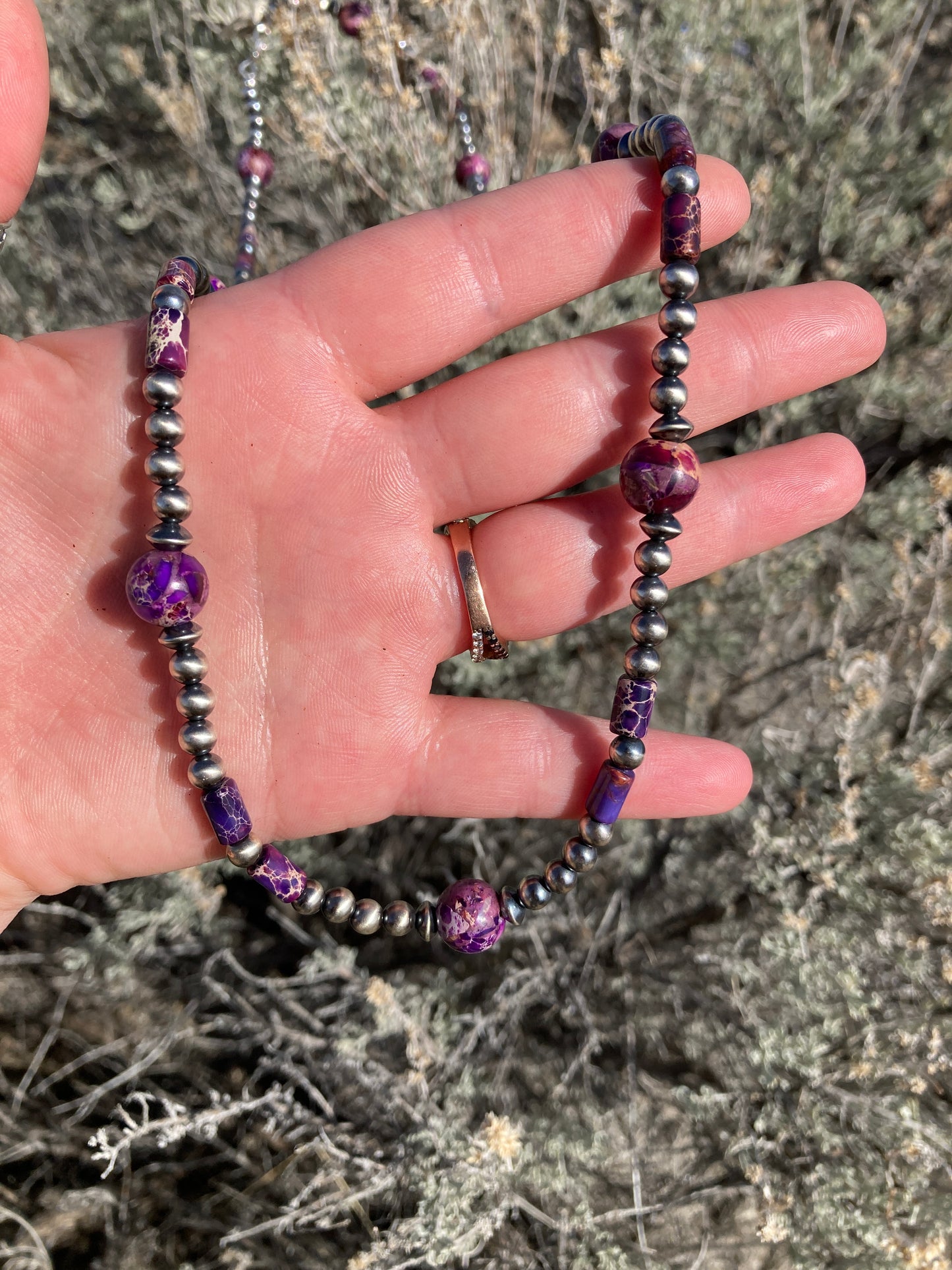 Purple Imperial Jasper Necklace