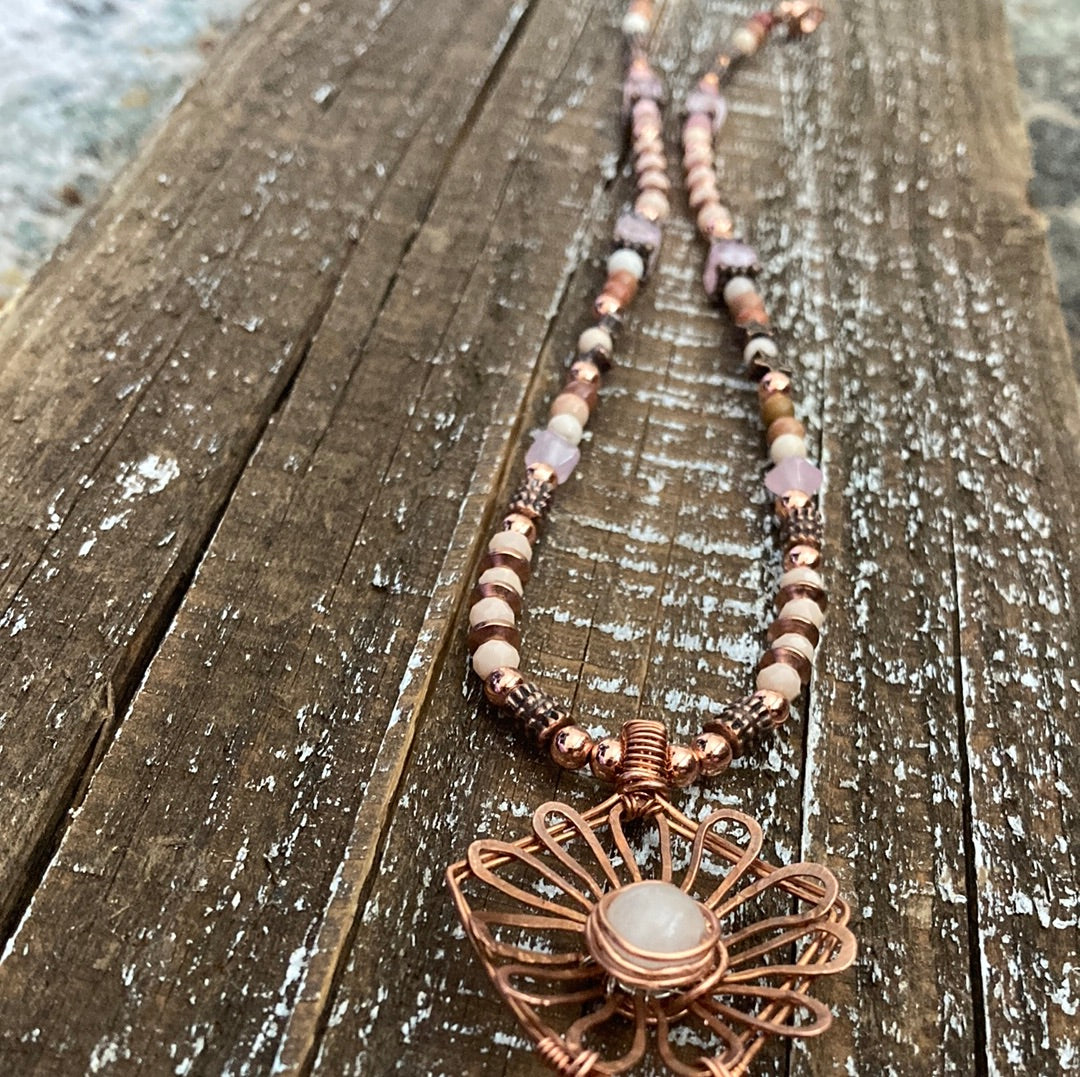 Copper Flor Necklace