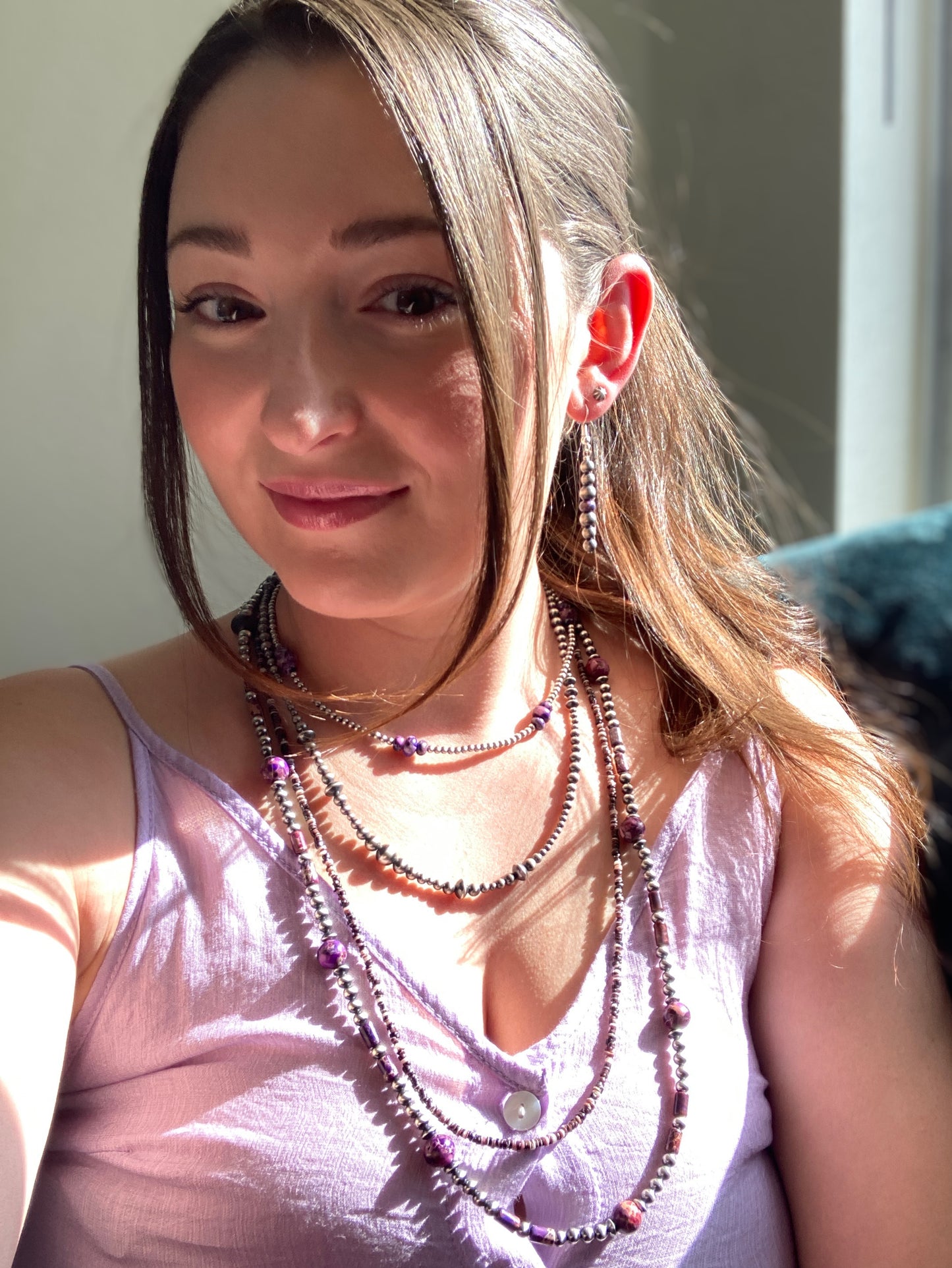 Purple Imperial Jasper Necklace