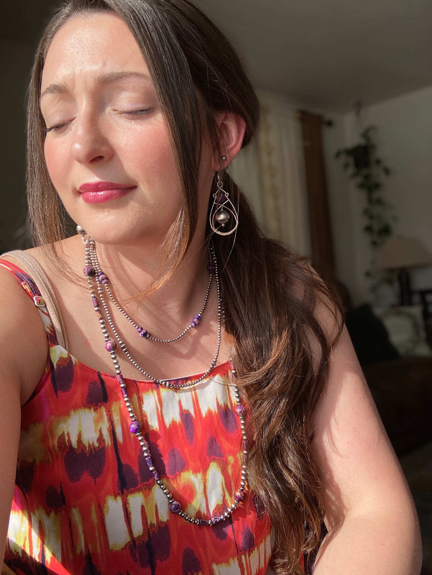 Purple Imperial Jasper Necklace