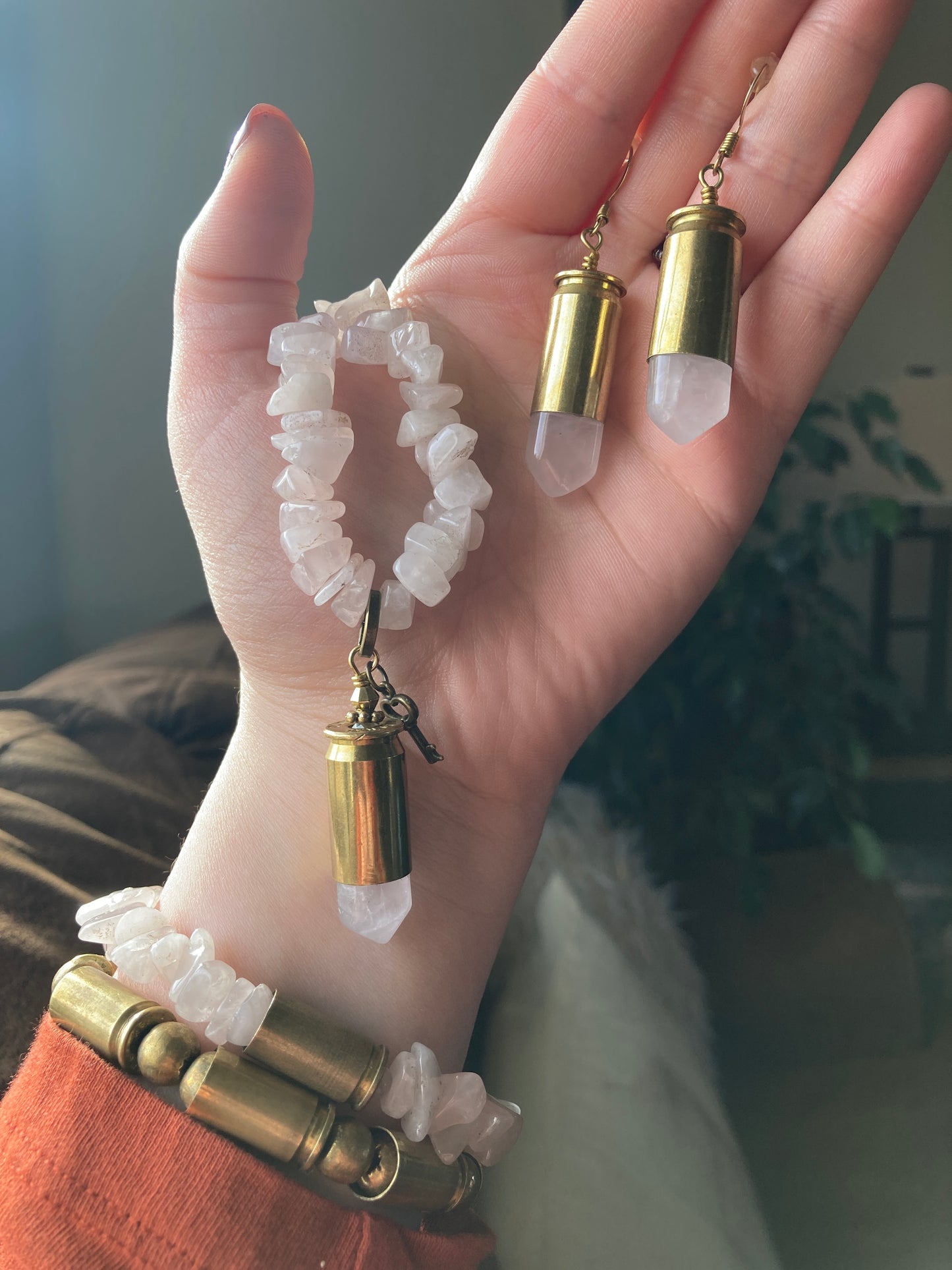 Bullet Jewelry Set-Rose Quartz