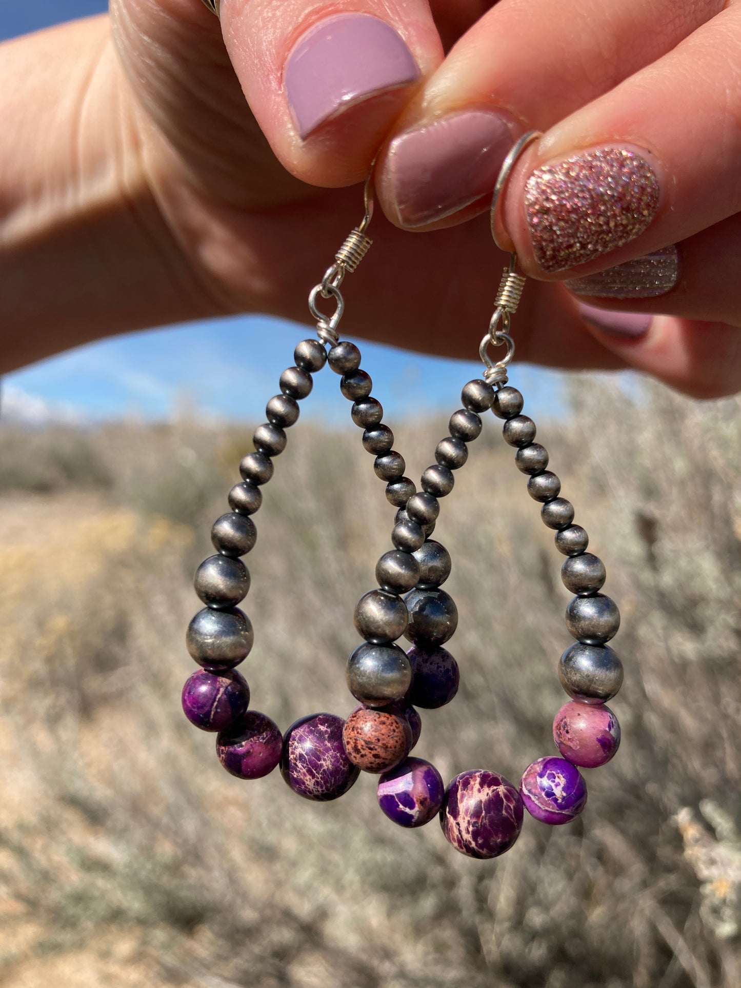 Purple Imperial Jasper Teardrop