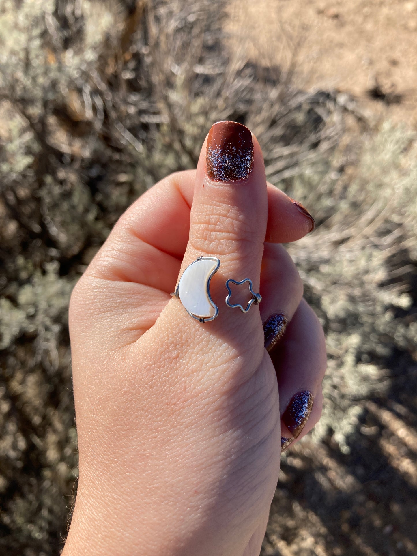 Adjustable Moon Ring