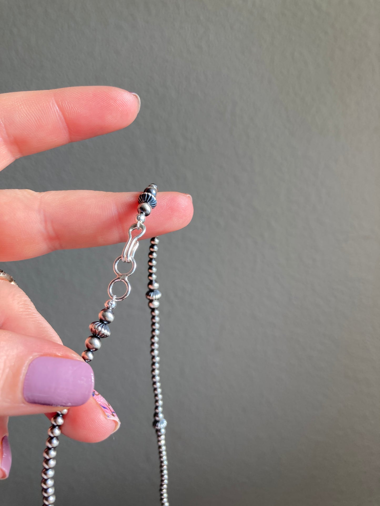 Navajo Pearl Corrugated Necklace