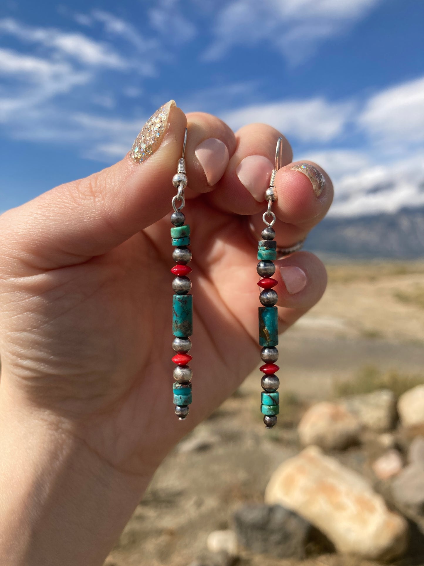 Red Drop Earrings