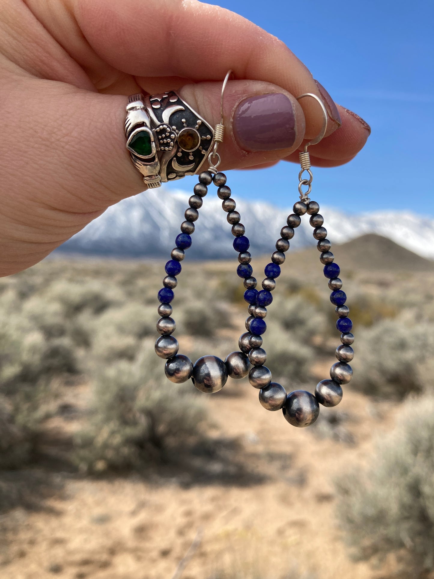 Lapis Teardrop earrings