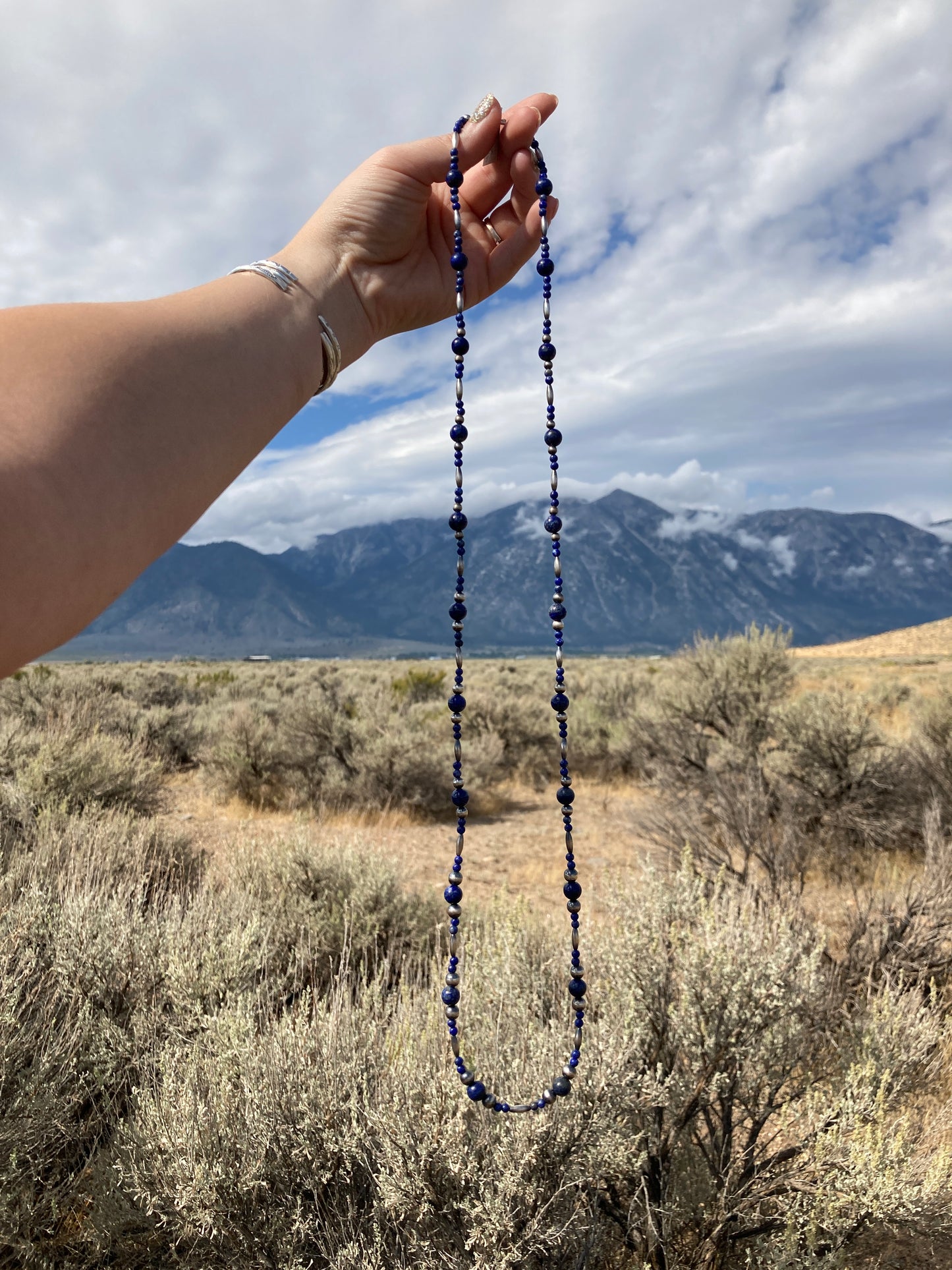 Lapis Lazuli Long Necklace