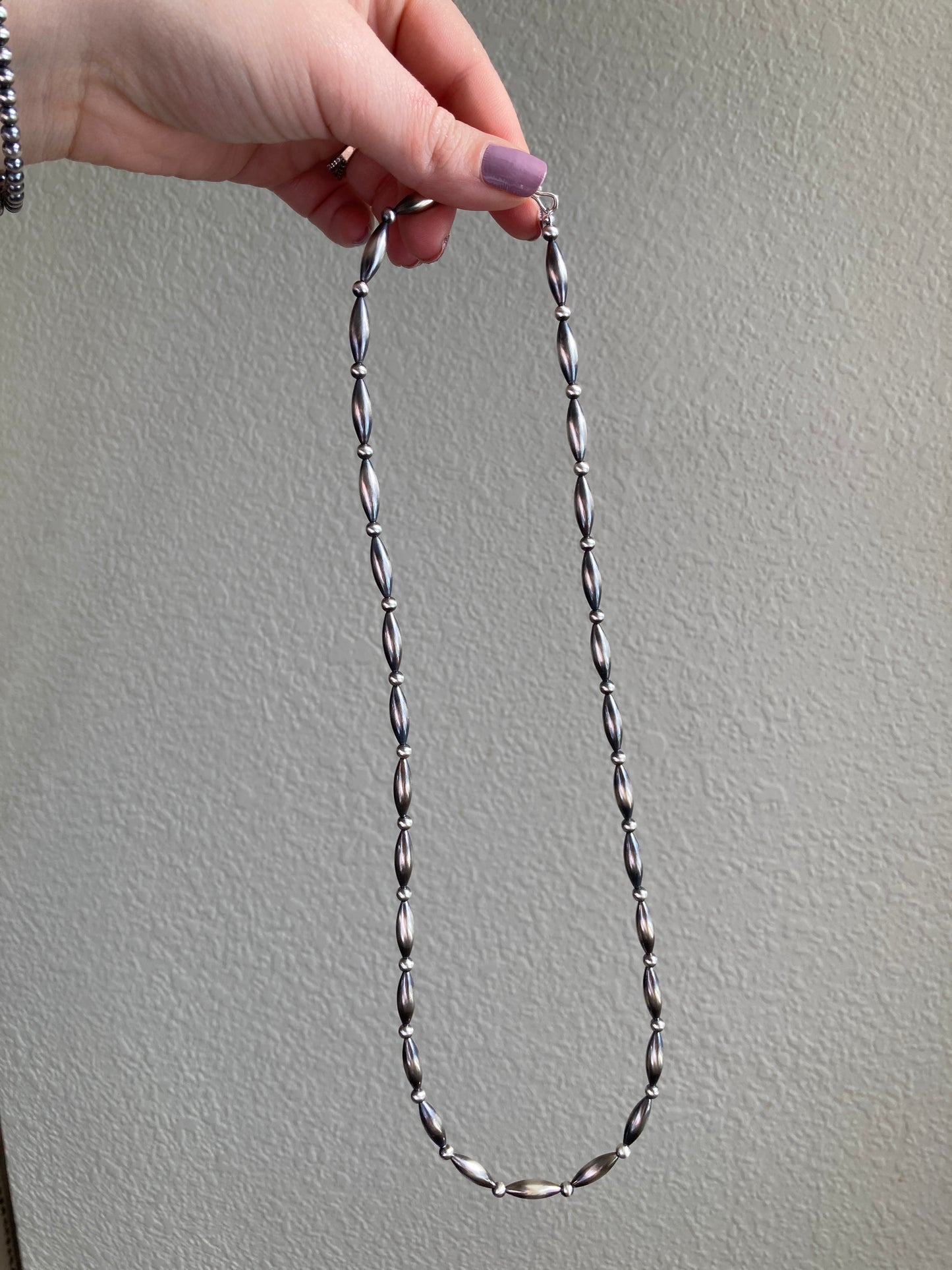 Navajo Pearl Torpedo Necklace