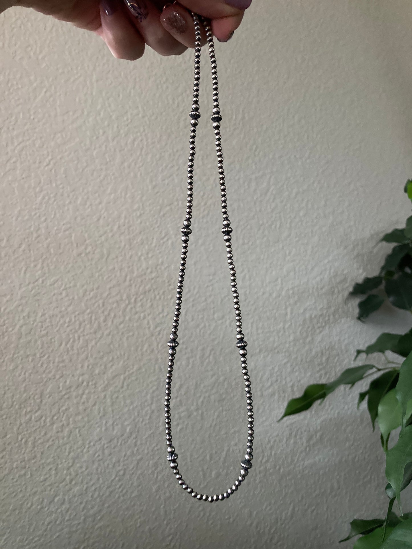 Navajo Pearl Corrugated Necklace