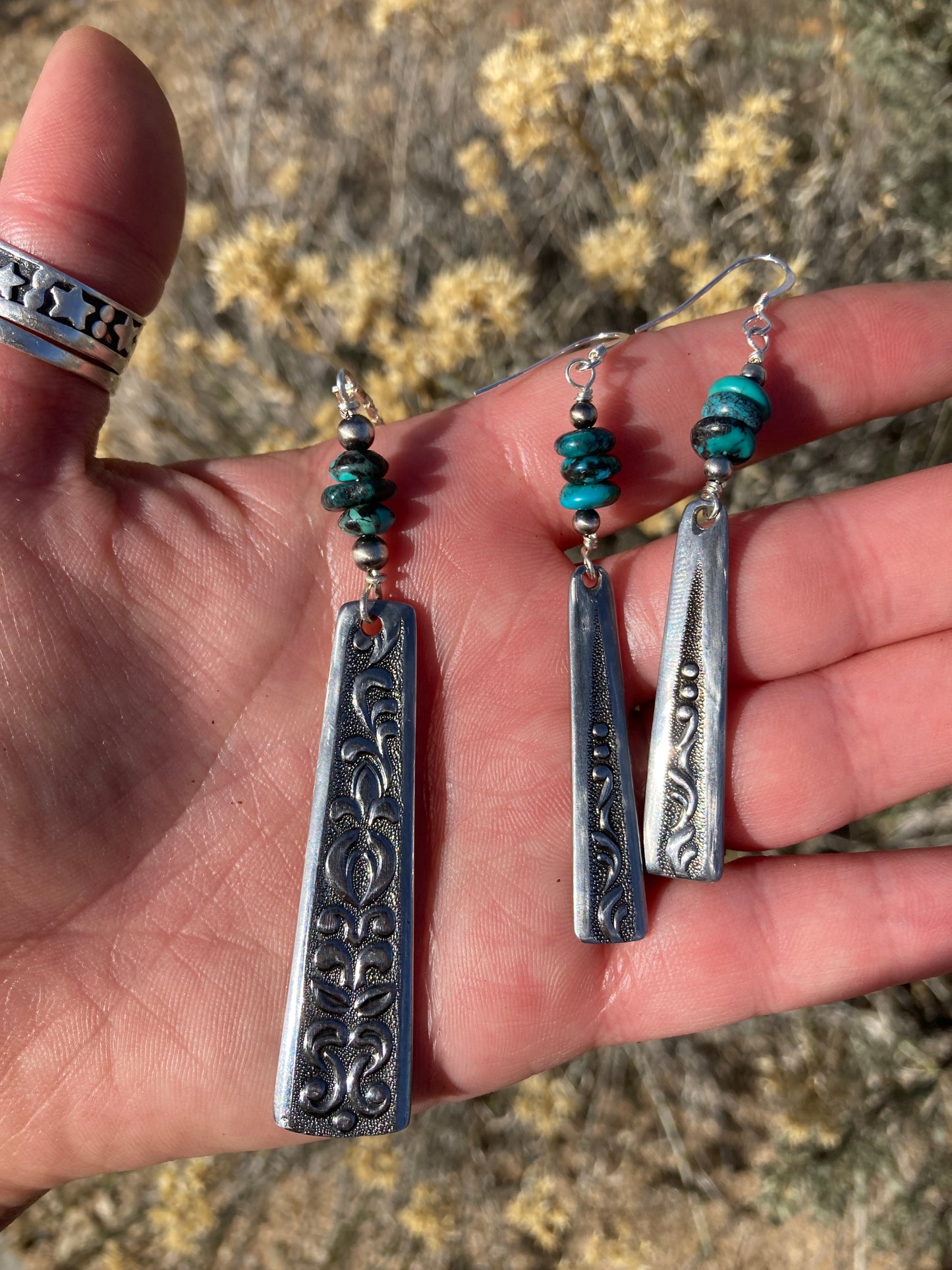 Turquoise Spoon Handle Jewelry Set