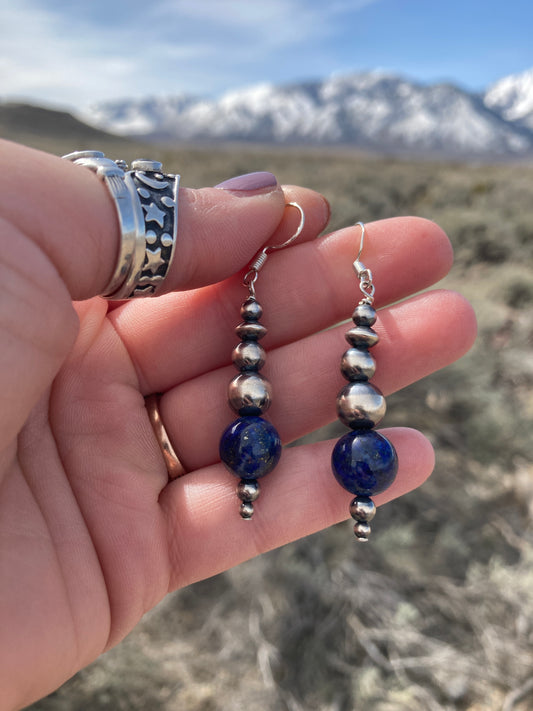 Lapis Gradient Drop Earrings