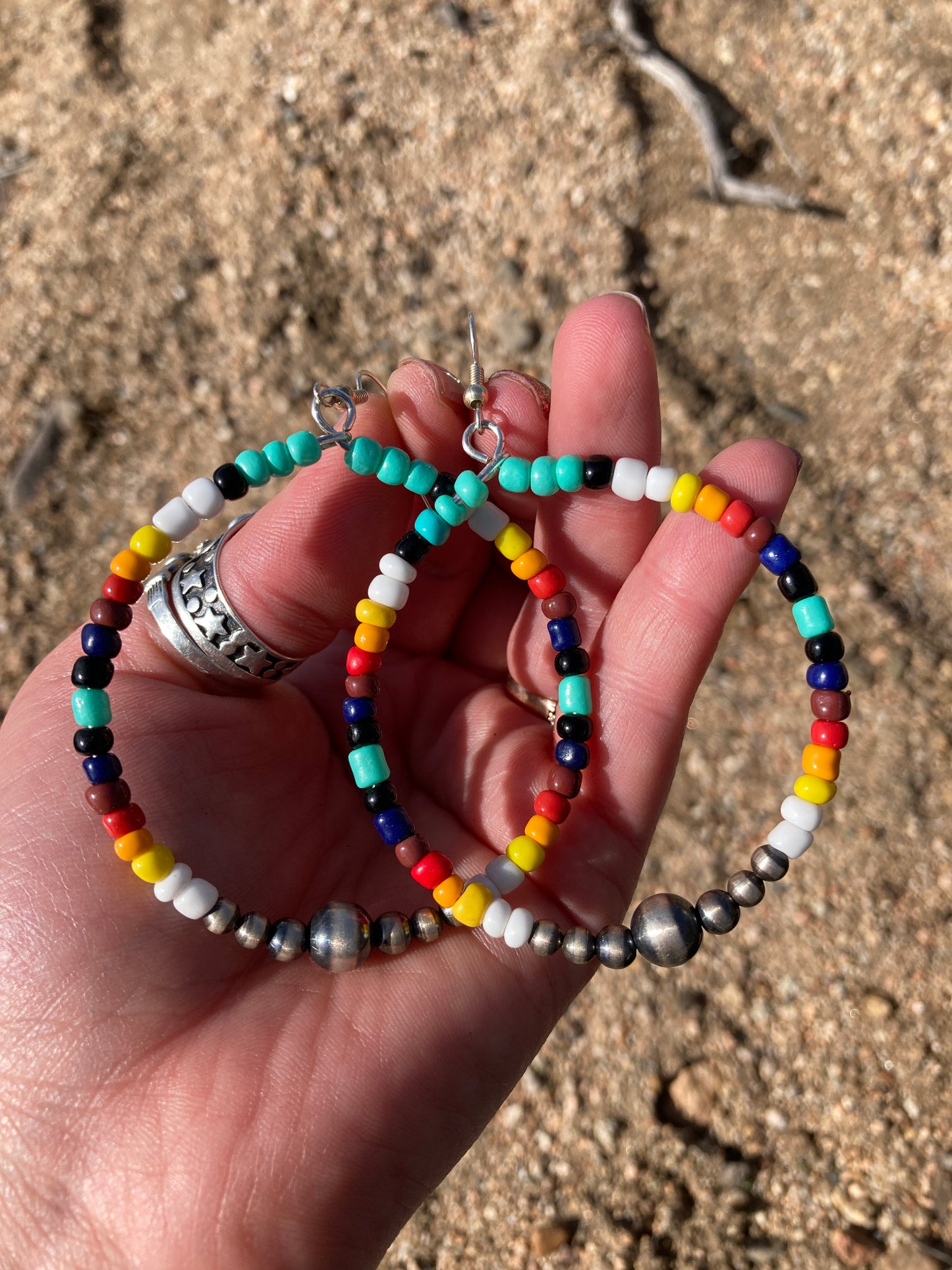 Seed Bead Hoops