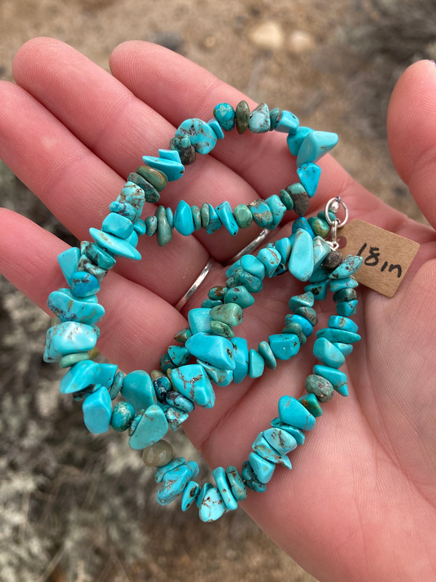 Turquoise Chip Necklace