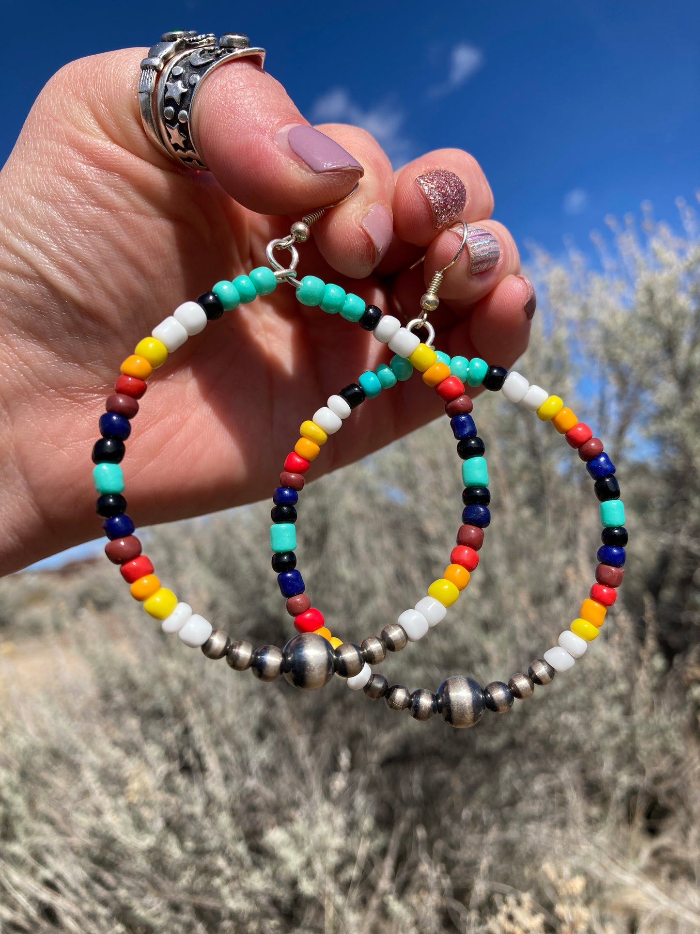 Seed Bead Hoops