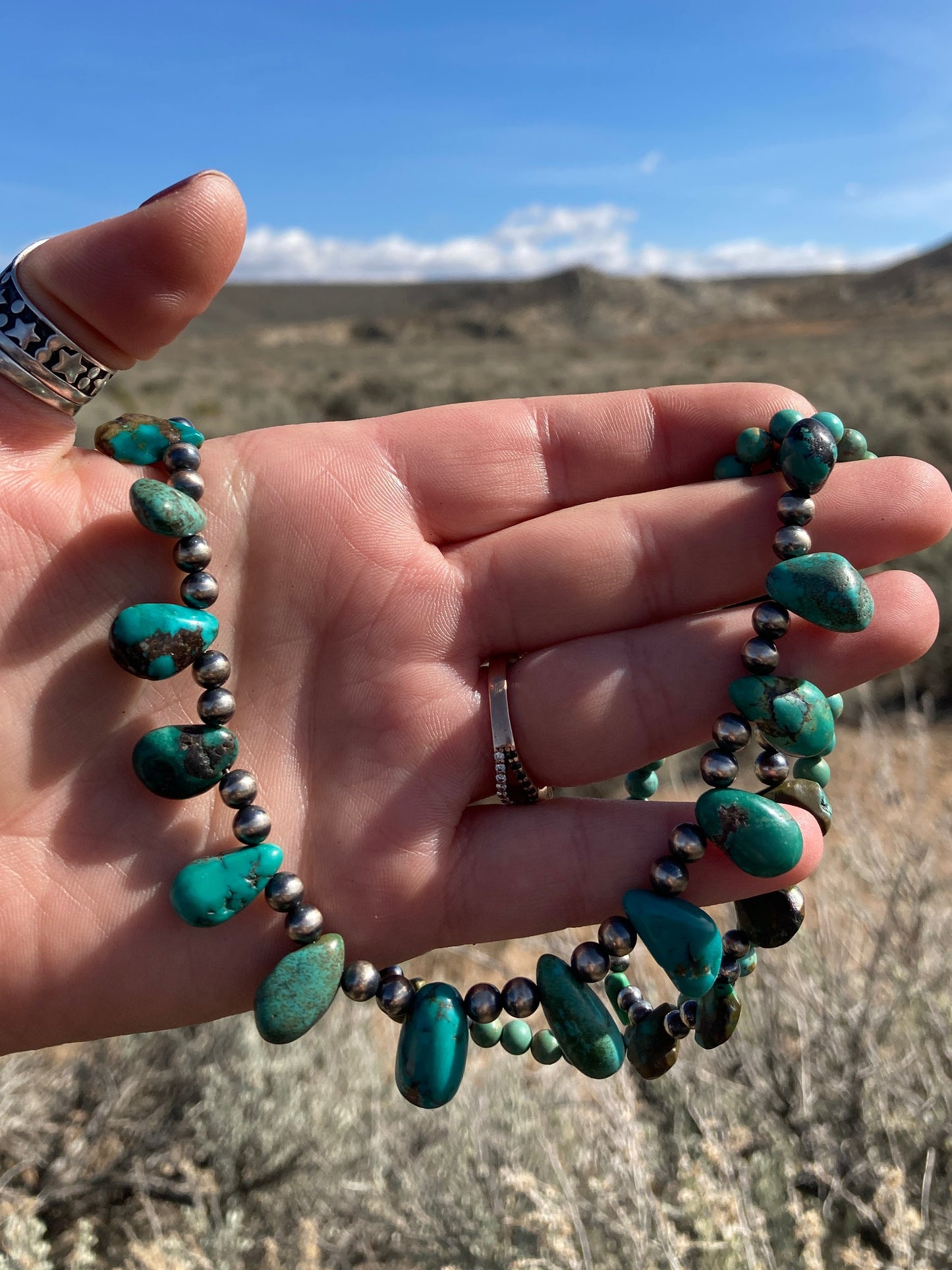 Turquoise Teardrop Necklace