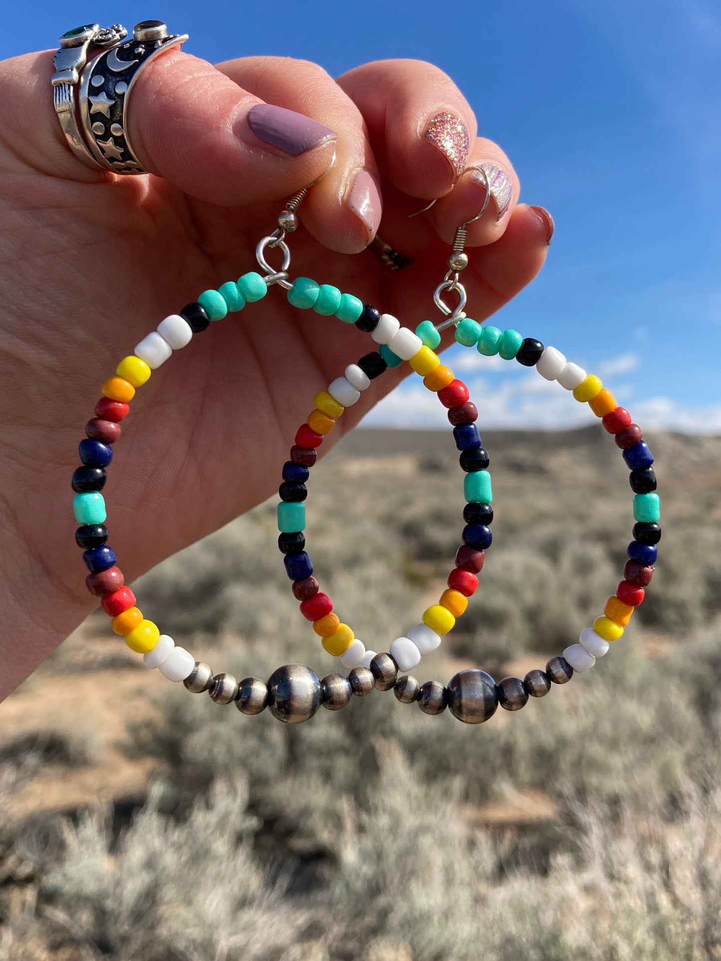 Seed Bead Hoops