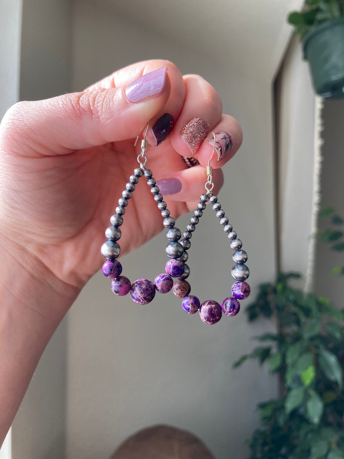 Purple Imperial Jasper Teardrop