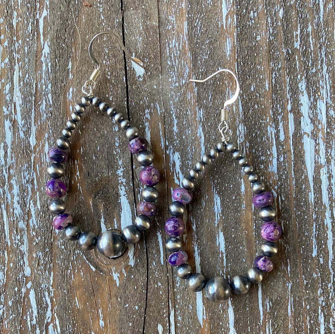 Purple Imperial Teardrop Earrings