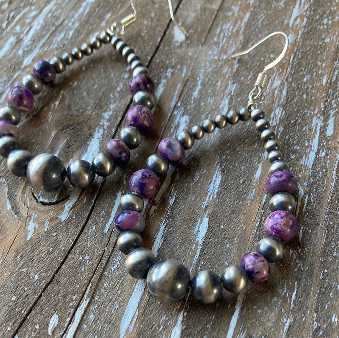 Purple Imperial Teardrop Earrings