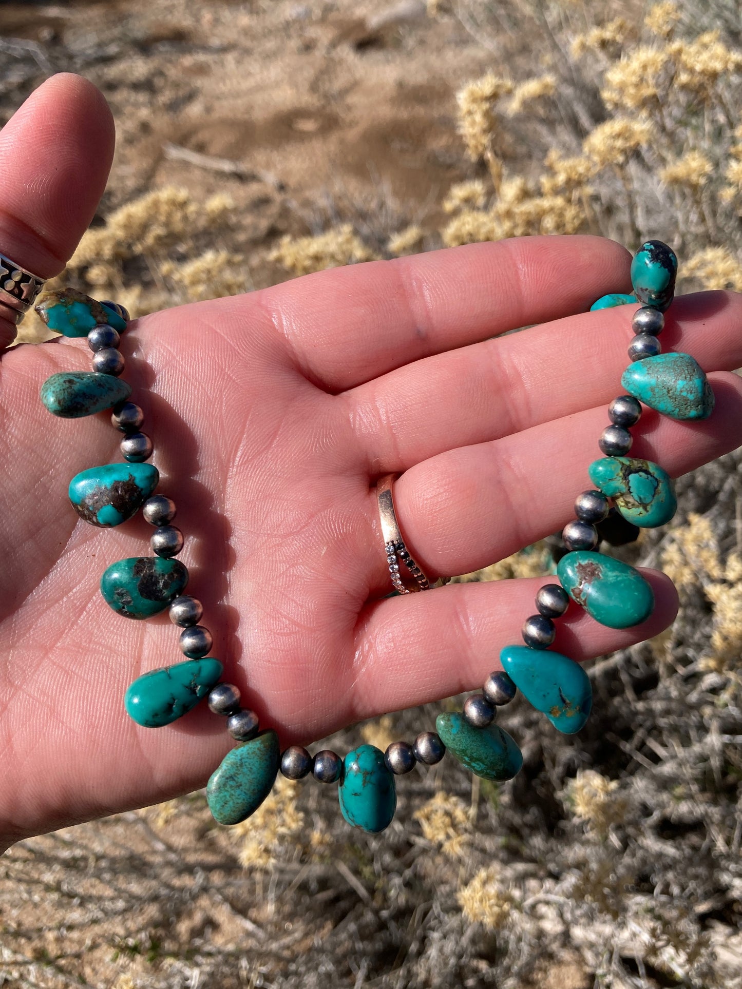 Turquoise Teardrop Necklace