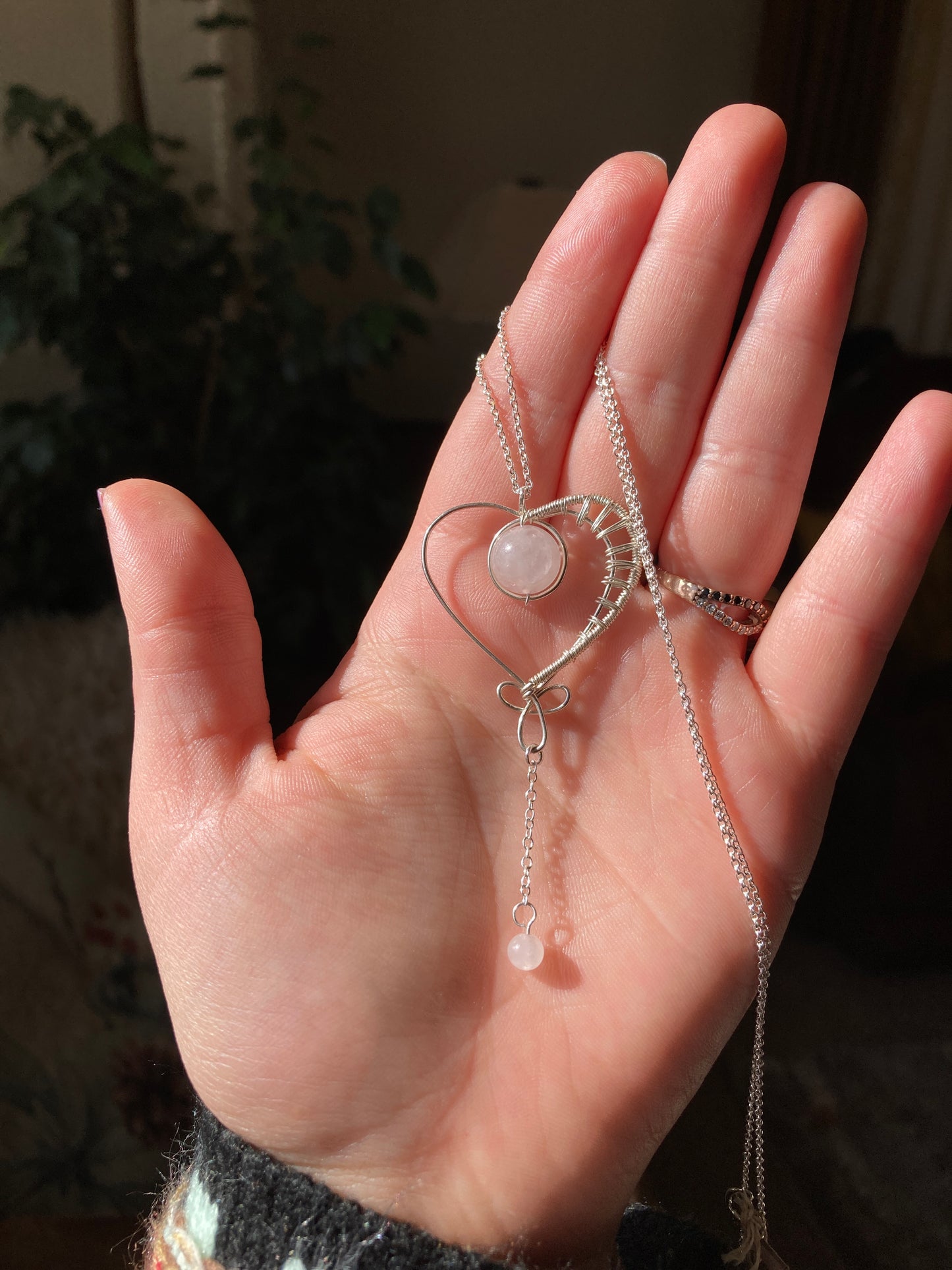 Sterling Silver Heart Lariat