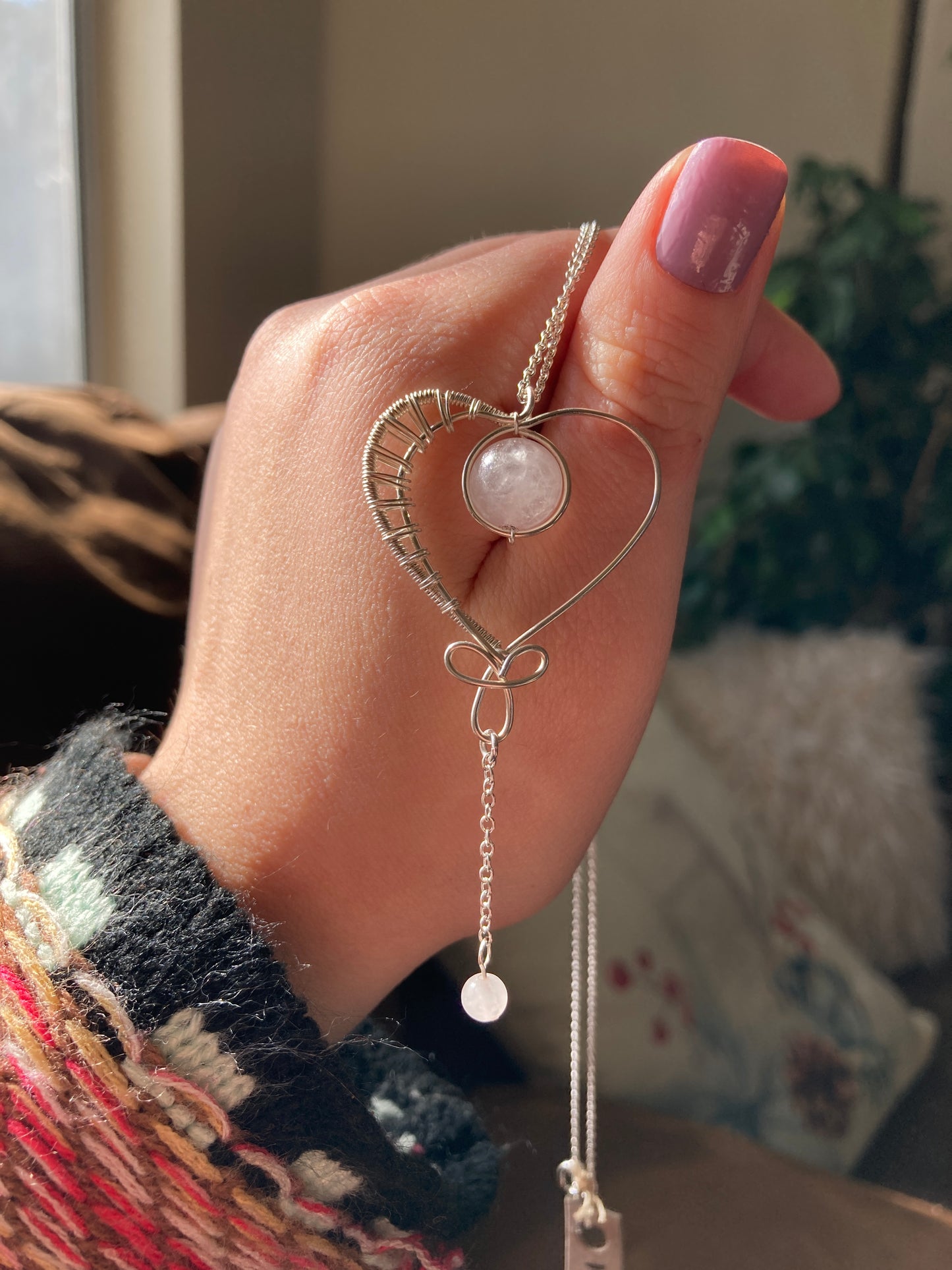 Sterling Silver Heart Lariat