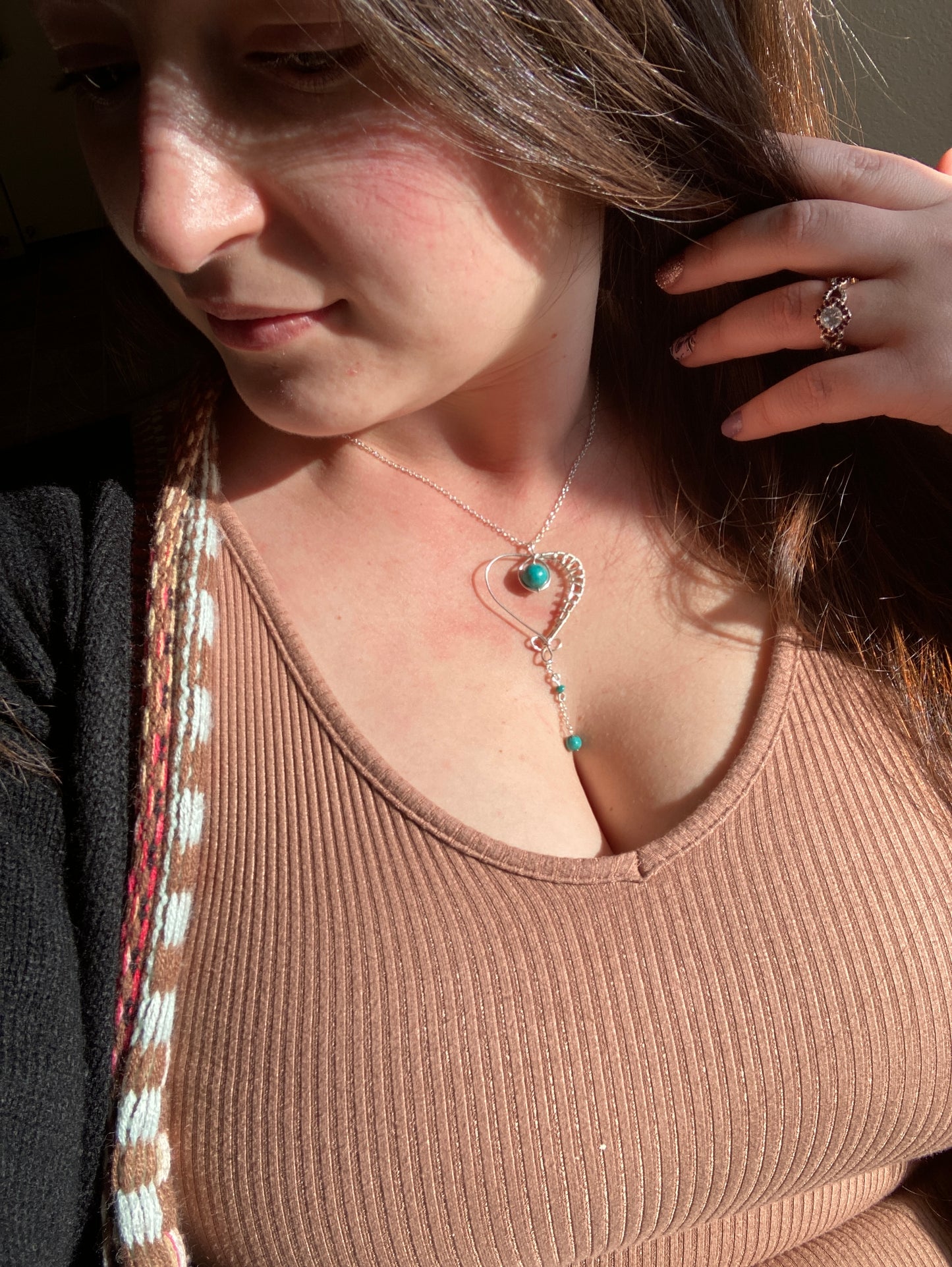 Sterling Silver Heart Lariat