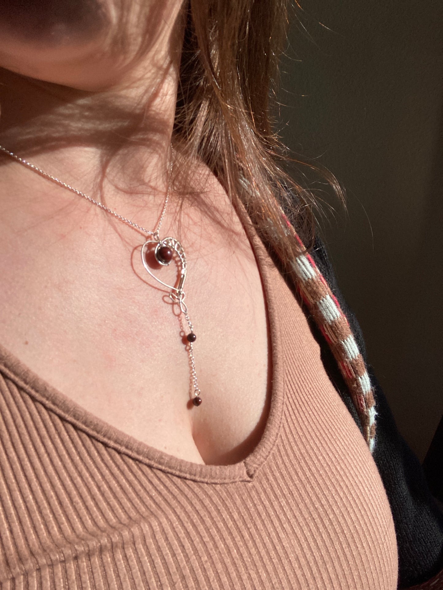 Sterling Silver Heart Lariat