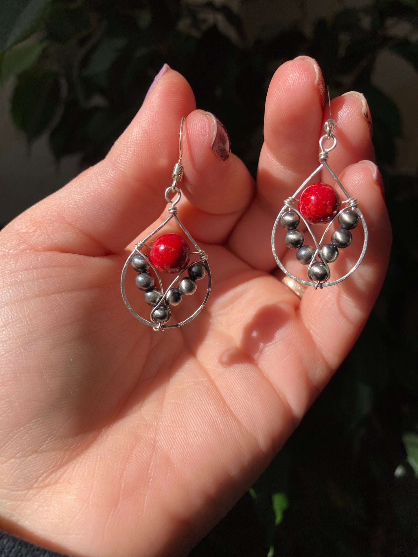 Red mini Navajo Teardrops