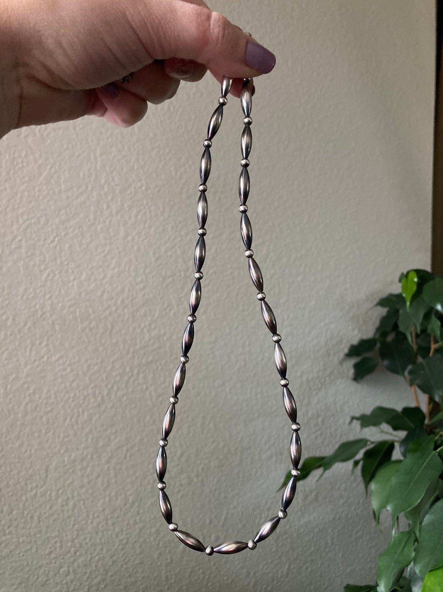 Navajo Pearl Torpedo Necklace