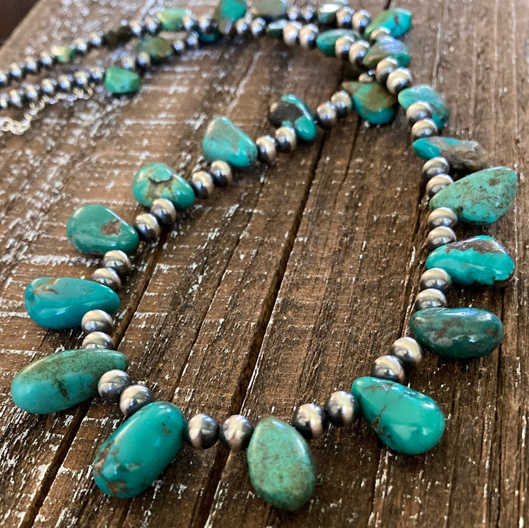 Turquoise Teardrop Necklace