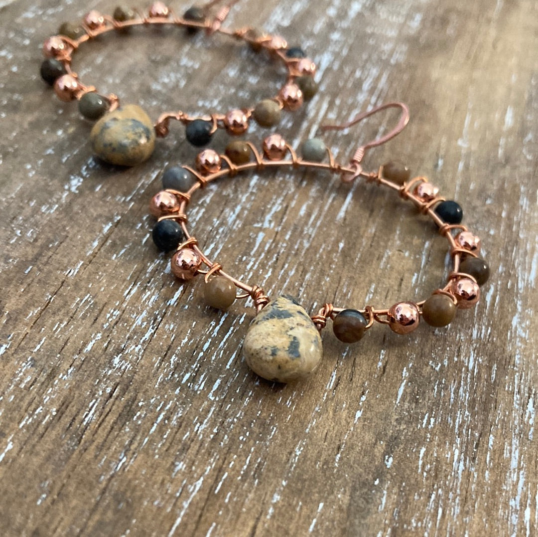 Copper Hoops