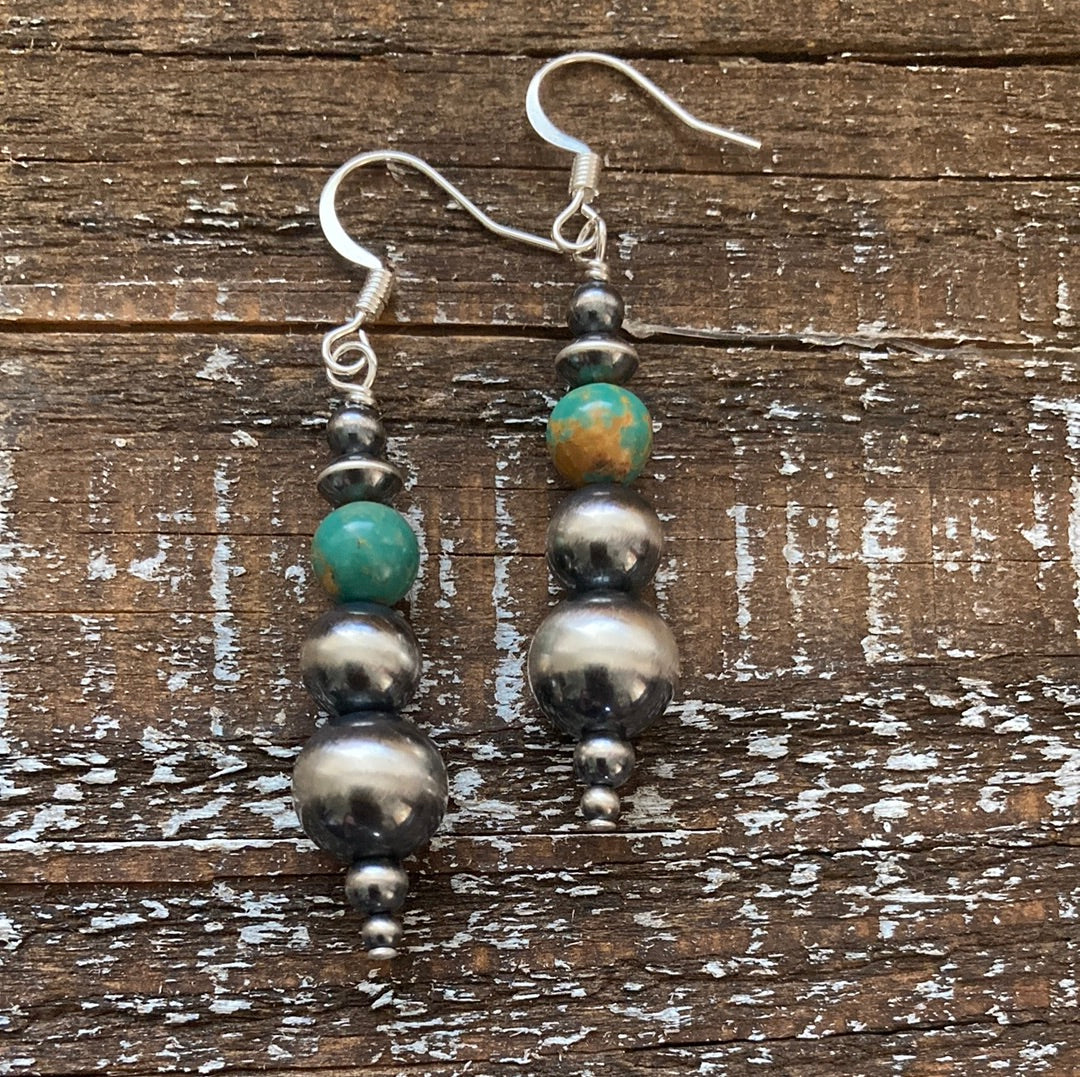 Gradient Drop Turquoise Earrings