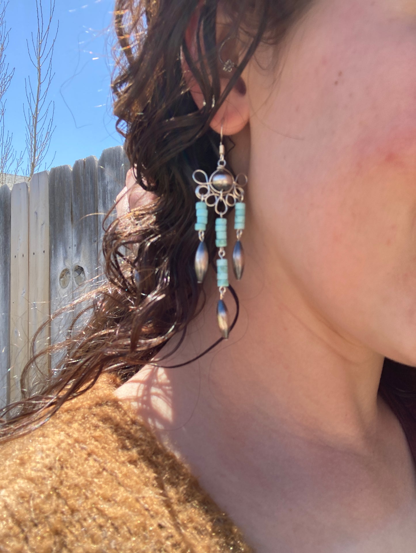 Nevada Turquoise Chandelier Earrings