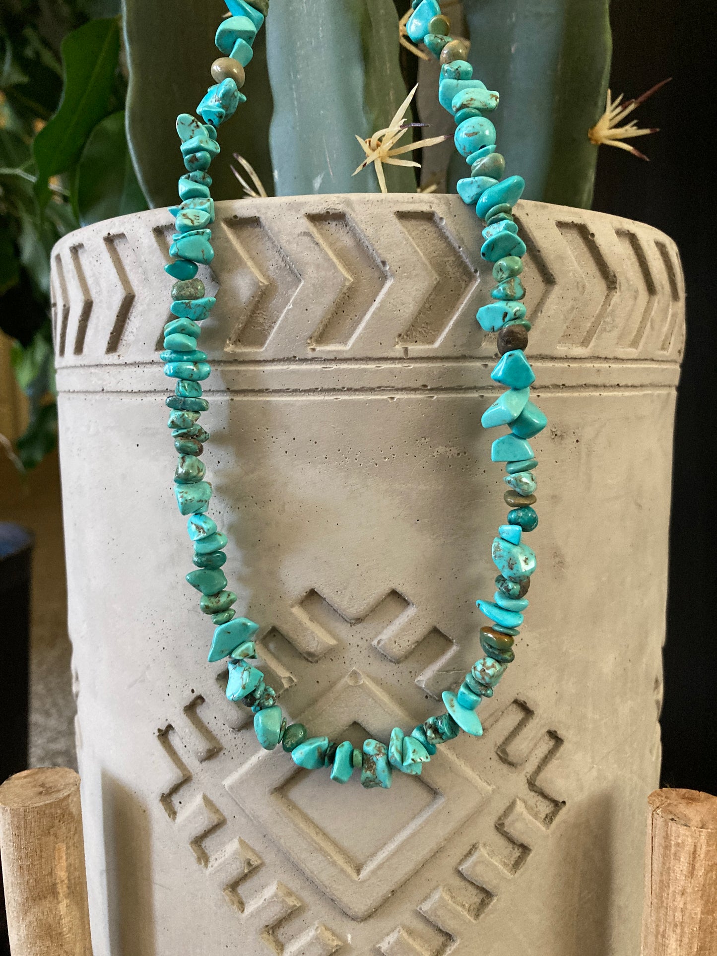 Turquoise Chip Necklace